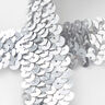 Bordo in paillettes elastiche [30 mm] – argento,  thumbnail number 2