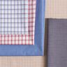 Tessuto per camicia a quadri sfalsati – bianco/azzurro,  thumbnail number 5