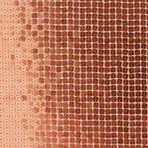 Tessuto con pailletes quadrate – bronzo, 