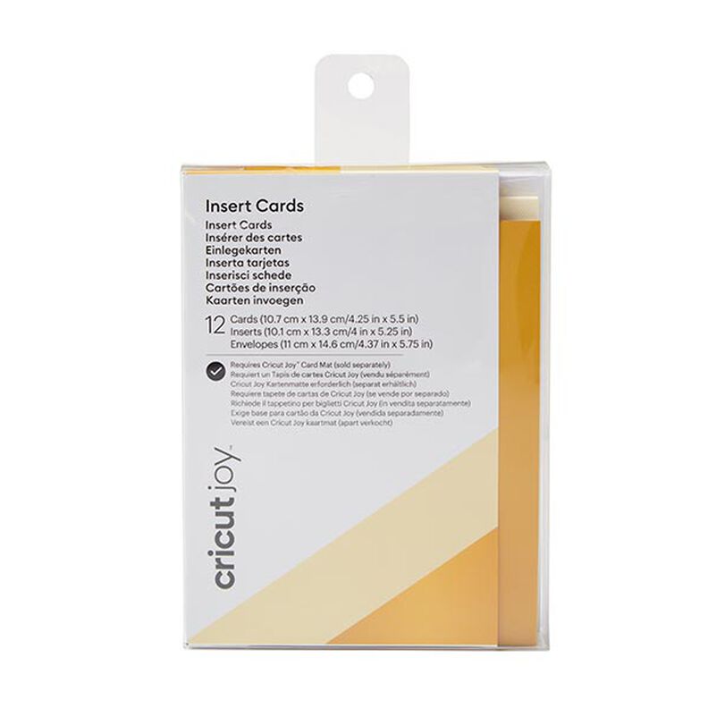 Biglietti a inserimento Cricut Joy, gold matte holographic [ 12 pezzo/i ],  image number 1