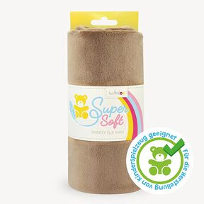 Tessuto peluche SuperSoft SHORTY [ 1 x 0,75 m | 1,5 mm ] - marrone medio | Kullaloo, 