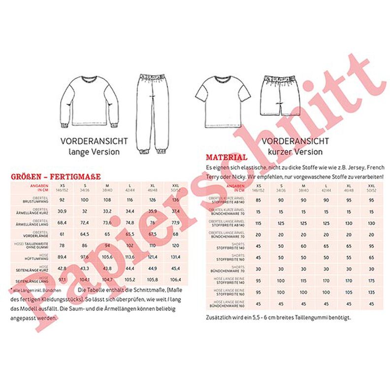 FRAU TRIXI Pigiama estivo e invernale | Studio Schnittreif | XS-XXL,  image number 13