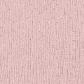 mussolina / tessuto doppio increspato dobby – rosa antico chiaro, 