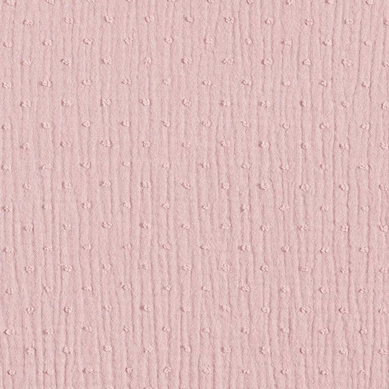 mussolina / tessuto doppio increspato dobby – rosa antico chiaro,  image number 1