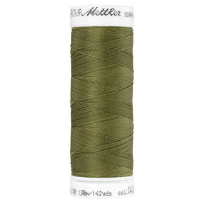 Cucirino Seraflex per cuciture elastiche (0420) | 130 m | Mettler – verde oliva, 