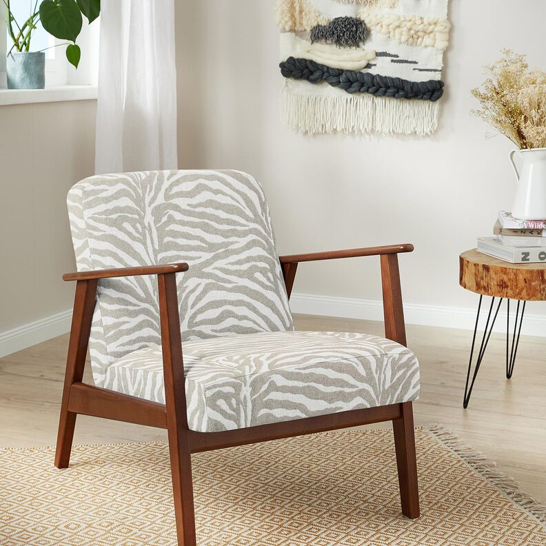 tessuto da tappezzeria Jacquard zebra – anemone/naturale, image number 7