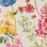 tessuto arredo mezzo panama Fiori di campo – naturale/lampone,  thumbnail number 5