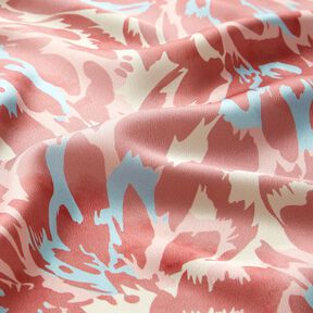 Petali astratti in raso crepe – rosa anticato/crema, 