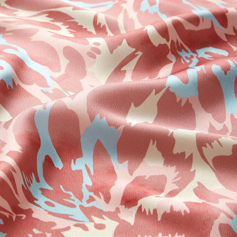 Petali astratti in raso crepe – rosa anticato/crema,  image number 2