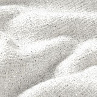 French terry, felpa estiva lurex  – bianco/argento, 