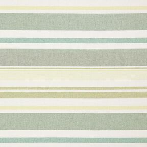 tessuto arredo mezzo panama Mix colorato a strisce riciclato – verde, 