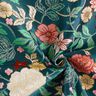 tessuto arredo Jacquard Fiori d'epoca – petrolio/rosso scuro,  thumbnail number 3