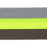 nastro gros-grain per borse, neon [ 40 mm ] – giallo neon/grigio,  thumbnail number 4