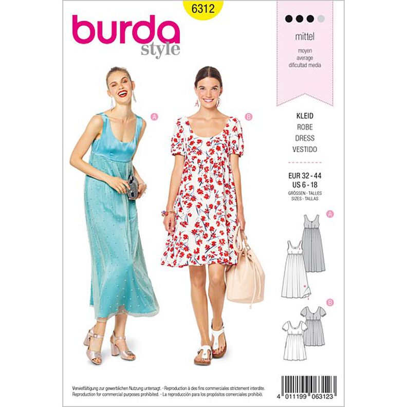 abito, Burda 6312 | 32 - 44,  image number 1