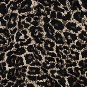 Jacquard Motivo leopardato – naturale/nero, 