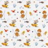 popeline di cotone Orso e topo al mare – bianco,  thumbnail number 1