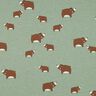 jersey di cotone orsi | Poppy Fabrics – canna palustre/marrone castagna,  thumbnail number 1
