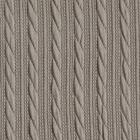 maglia cloqué Motivo a treccia – grigio seta, 