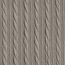 maglia cloqué Motivo a treccia – grigio seta,  thumbnail number 1