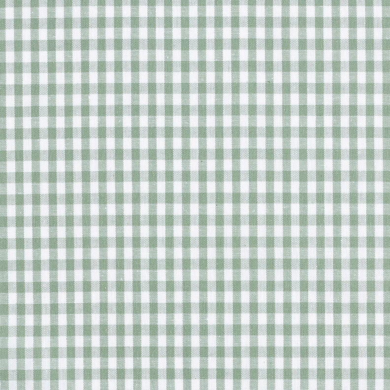 tessuto in cotone Quadro vichy 0,5 cm – verde salvia/bianco,  image number 1