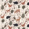 felpa garzata animali nella foresta stampa digitale | Poppy Fabrics – bianco lana,  thumbnail number 1