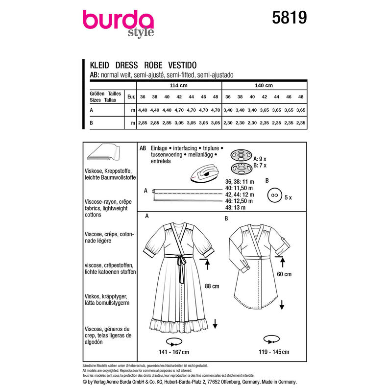 Vestito | Burda 5819| 36-48,  image number 9
