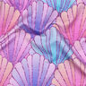 French terry, felpa estiva Conchiglie stampa digitale | by Poppy – lavanda/lilla bluastro,  thumbnail number 2