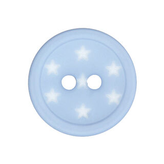 Bottone di plastica Stelle – azzurro, 