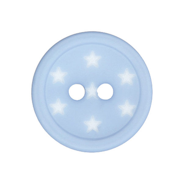 Bottone di plastica Stelle – azzurro,  image number 1