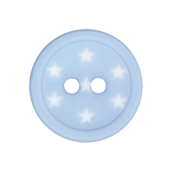 Bottone di plastica Stelle – azzurro, image number 1