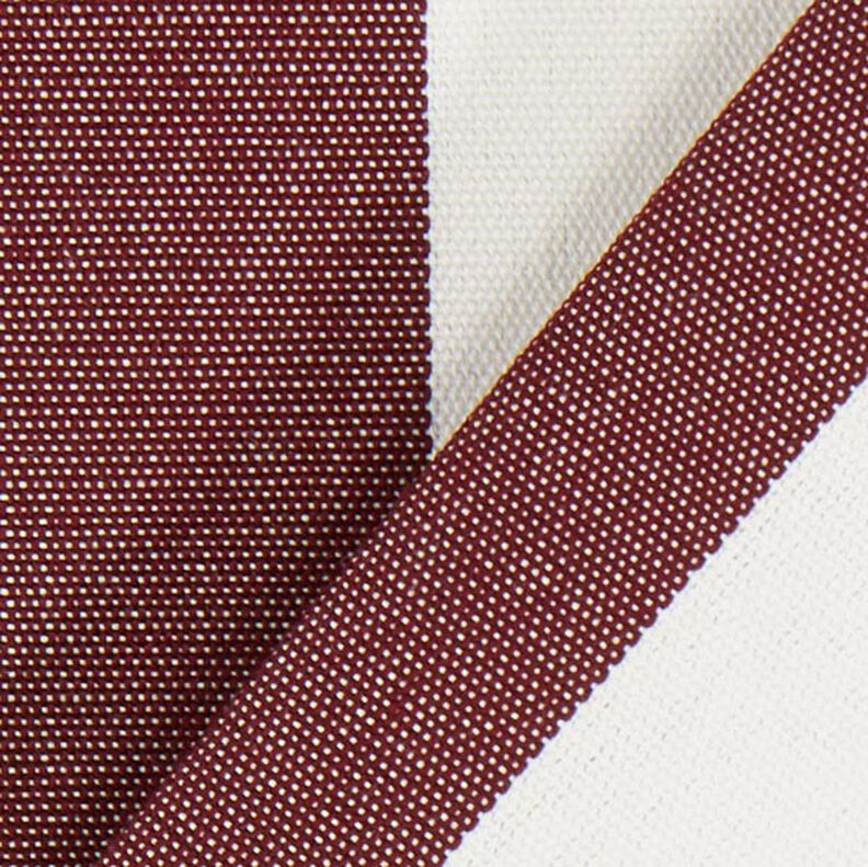 Tessuto per tende da sole righe Toldo – bianco/rosso Bordeaux,  image number 3