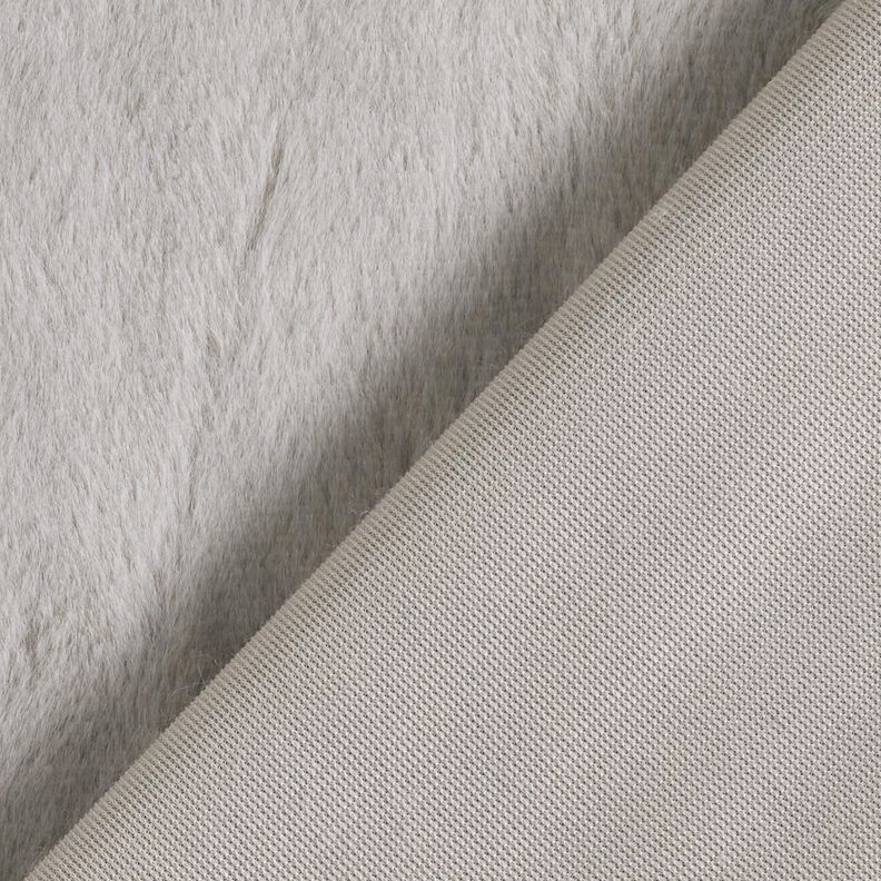 pelliccia sintetica di alta qualità monocromatica – grigio chiaro,  image number 3