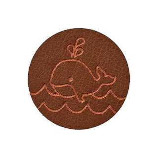 applicazione balena [ 23 mm ] – marrone scuro, 