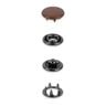 Bottoni automatici per jersey [12 mm] | Prym – marrone scuro,  thumbnail number 2
