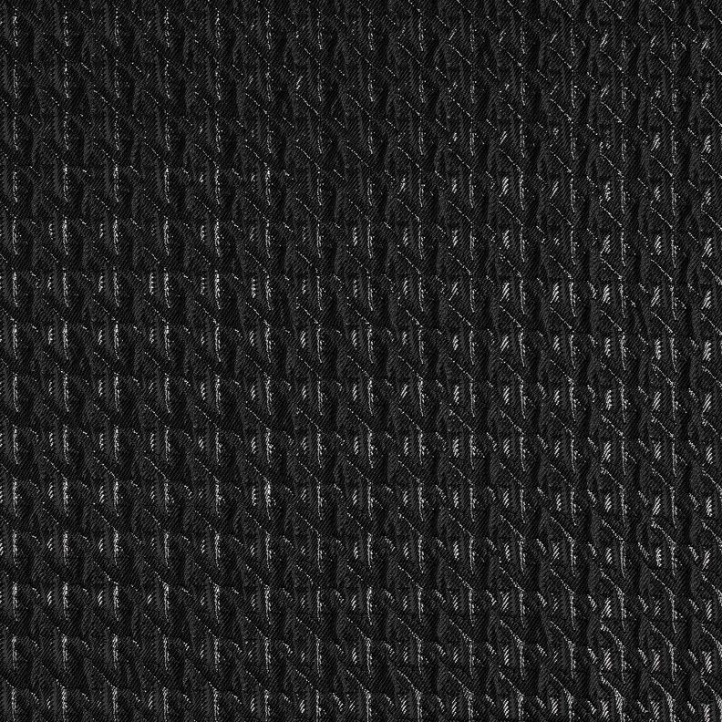 cloqué Pied de poule glitterato – nero,  image number 1