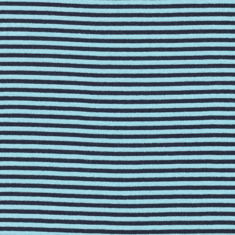 tessuto per polsini Righe tubolari – blu cielo/blu notte,  image number 1