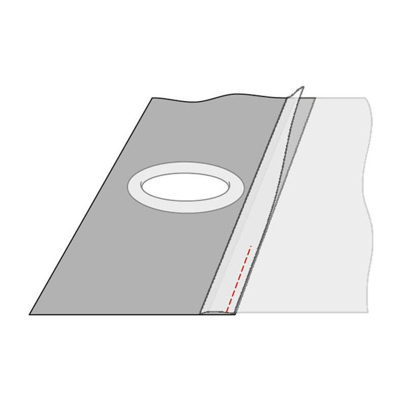 Nastro a occhielli, 100 mm – grigio | Gerster,  image number 4