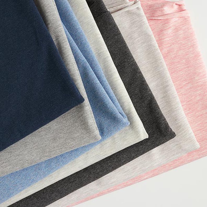 jersey di cotone medio mélange – grigio chiaro,  image number 5