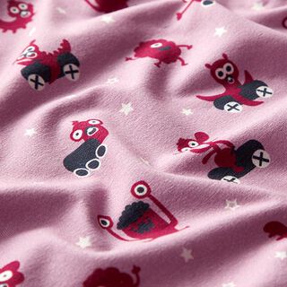 jersey di cotone Parco giochi di mostri | PETIT CITRON – rosa/bacca, 