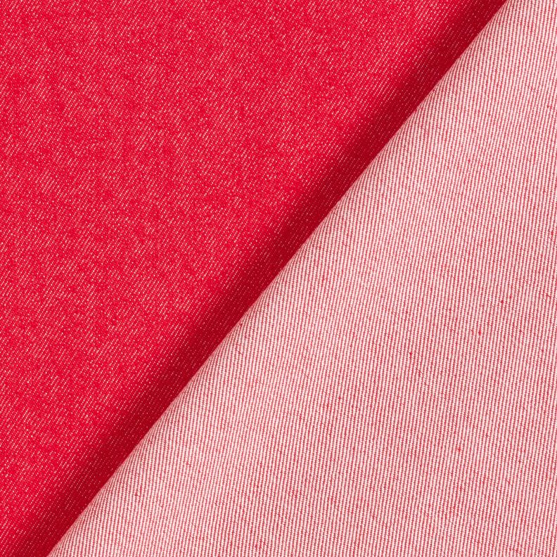 Denim stretch in misto cotone medio – rosso,  image number 3