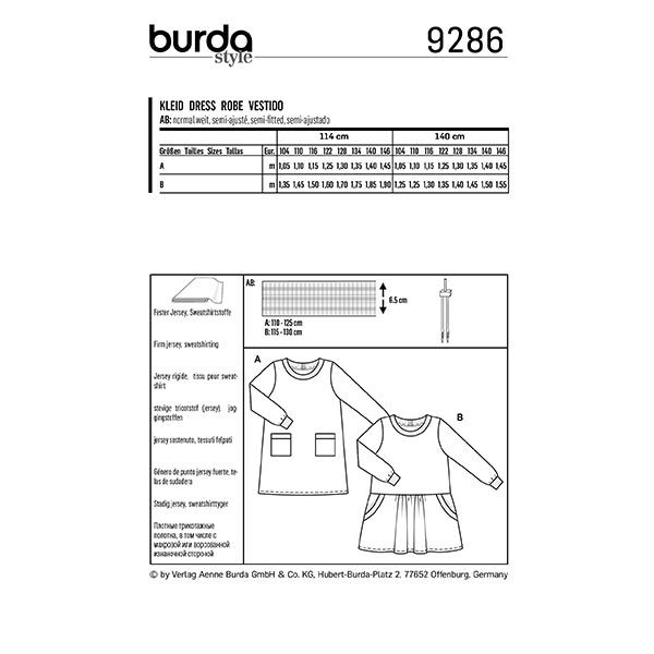 abito, Burda 9286 | 104-146,  image number 10