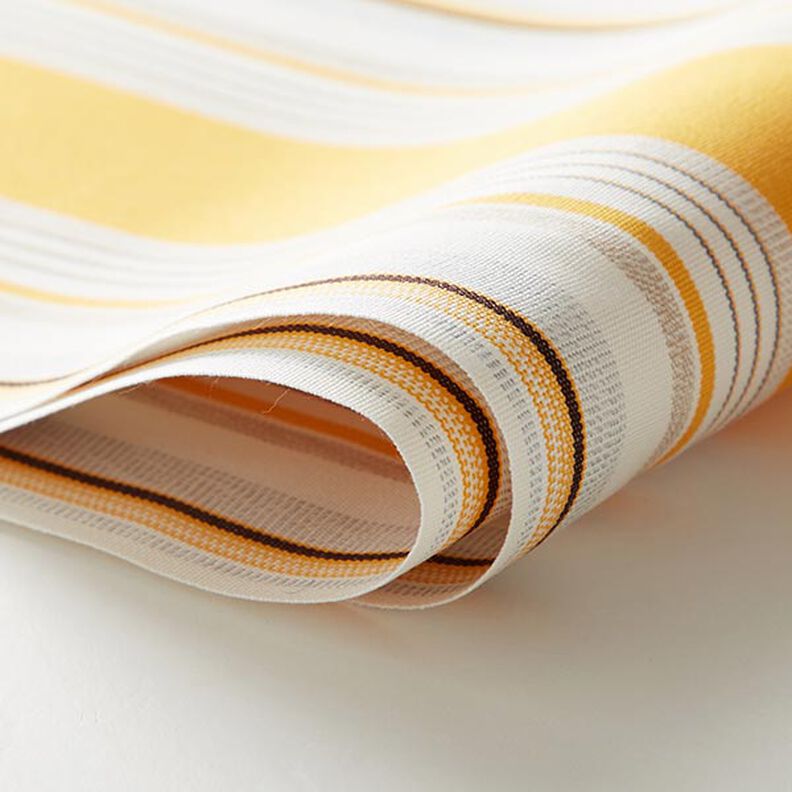 tessuto per tende da sole righe mélange – giallo/grigio chiaro,  image number 6