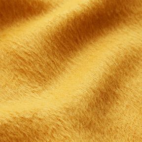 Tessuto per cappotti irruvidito – giallo curry, 
