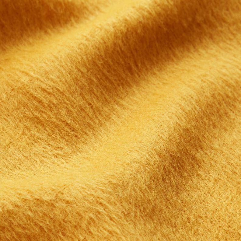 Tessuto per cappotti irruvidito – giallo curry,  image number 2