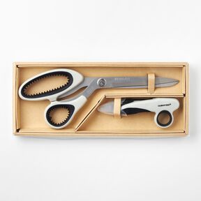 Set di forbici da sarto + tagliafilo in titanio – grigio, 