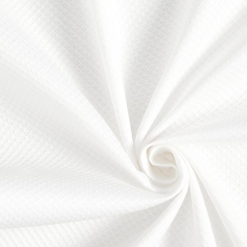 Tessuto per camicia con struttura a rombi – bianco,  image number 1