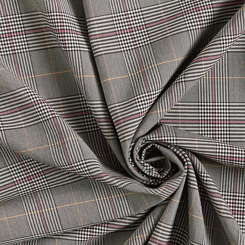 Principe di Galles in viscosa elasticizzata – grigio/pink,  image number 3