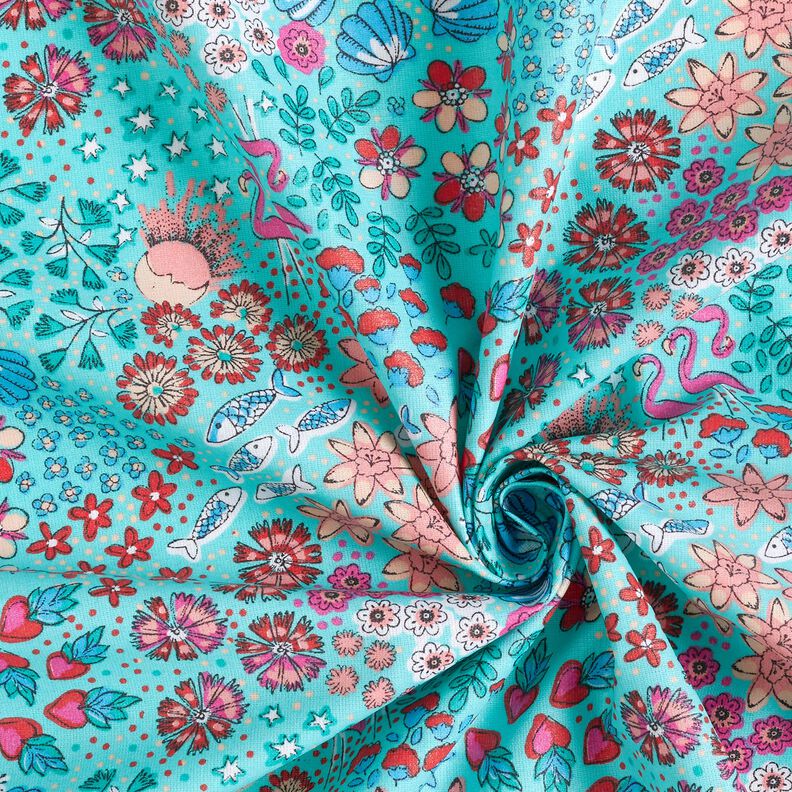 cotone rivestito Mix marittimo – azzurro,  image number 3