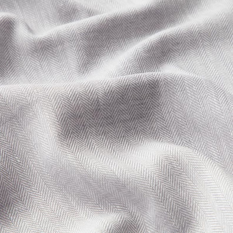 misto lino-cotone, spina di pesce – grigio chiaro,  image number 2
