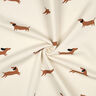 felpa garzata Bassotti felici | Poppy Fabrics – avorio,  thumbnail number 3